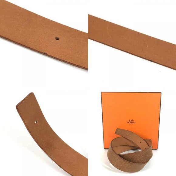 Hermes Belt Only Leather Brown main image 8